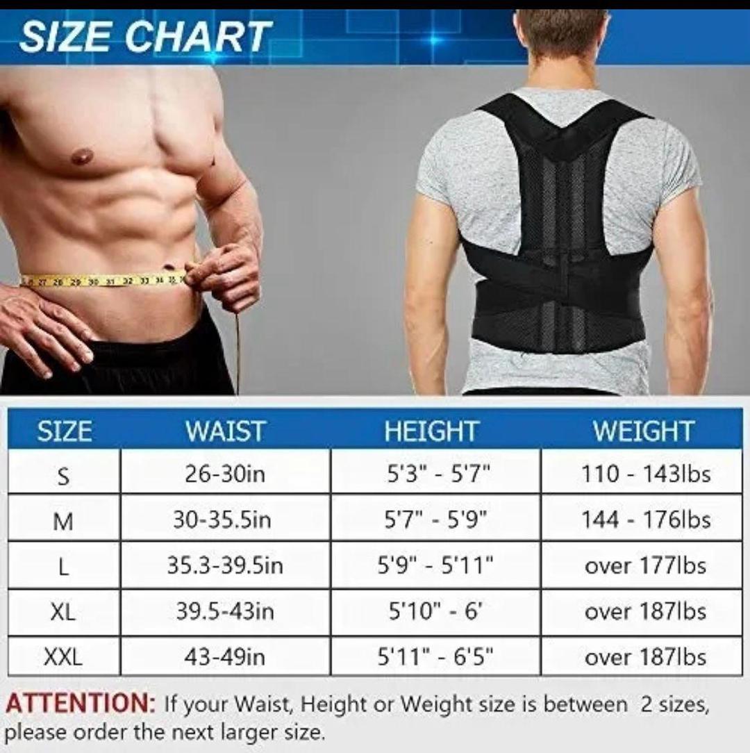 Adjustable Posture Corrector Back Support Belt – Shoulder & Spine Alignment Brace for Men & Women