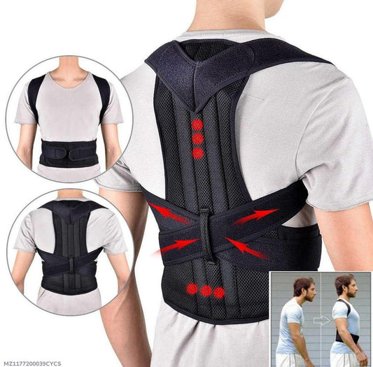 Adjustable Posture Corrector Back Support Belt – Shoulder & Spine Alignment Brace for Men & Women