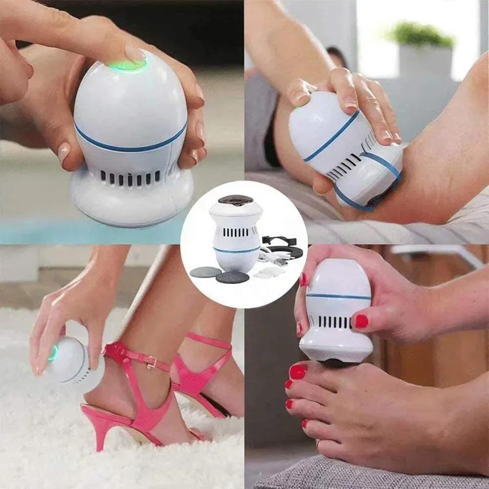 2-in-1 Electric Foot Callus Remover & Pedicure Tool – Rechargeable Dead Skin Remover