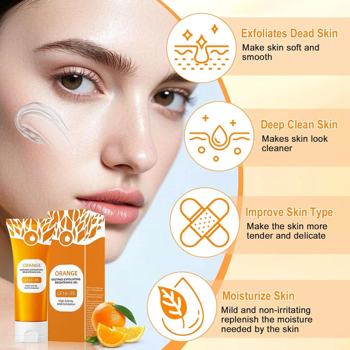 Orange Enzymes Exfoliating Brightening Gel – High Activity Mild Exfoliation